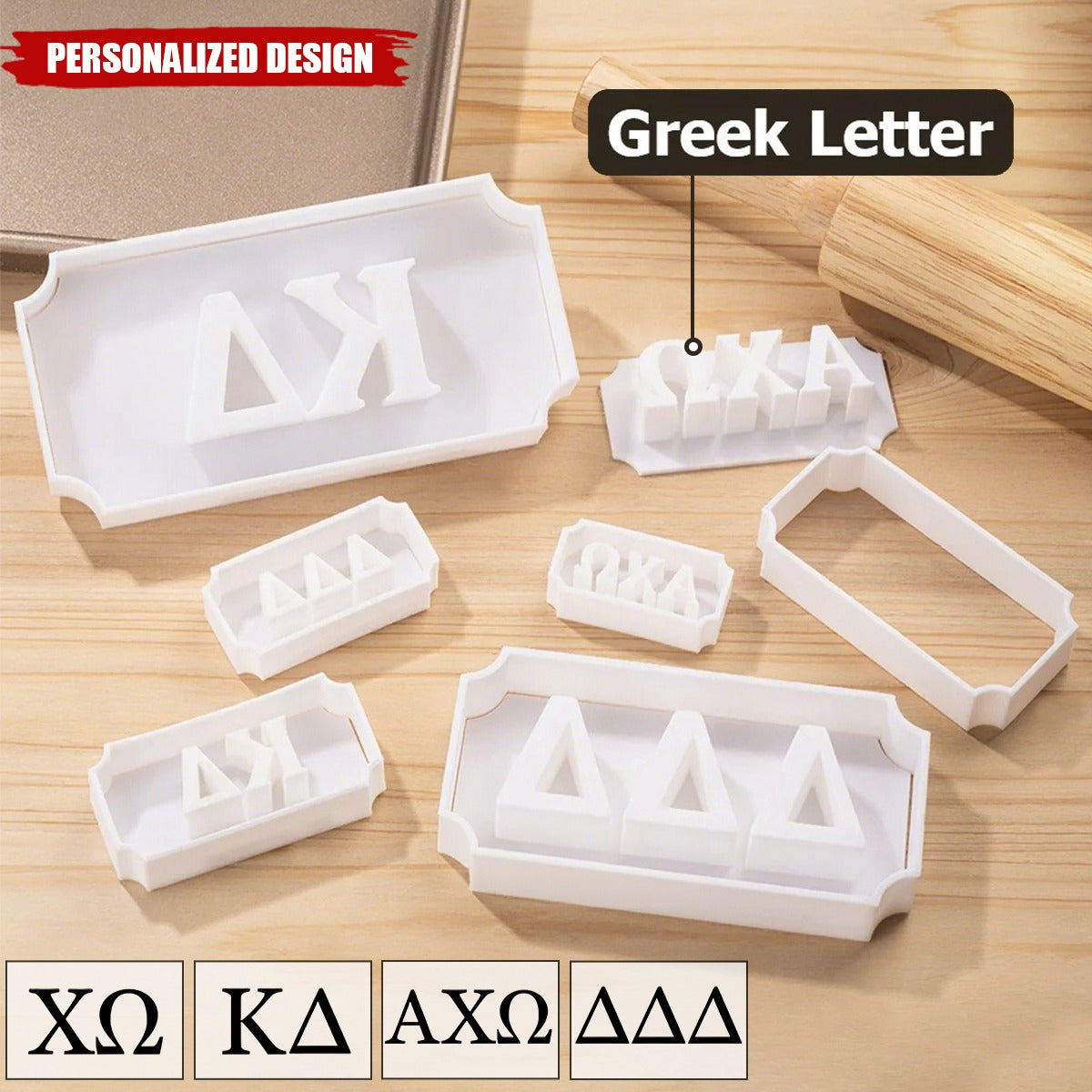 Personalized Greek Letter Cookie Cutter-Gift for Friends,DIY Baking Lover