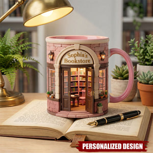 Personalized Bookstore Accent Mug-Bookish Gifts For Reader