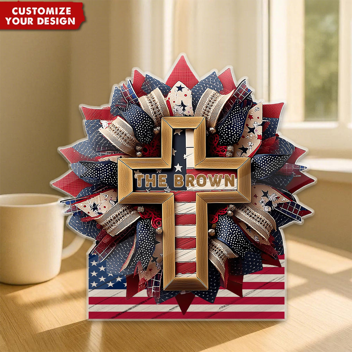 God Bless The American - Personalized Acrylic Plaque