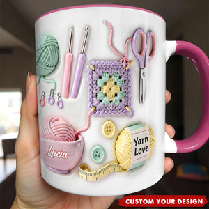Personalized Custom Accent Mug, Gift For Crafters And Creative Souls