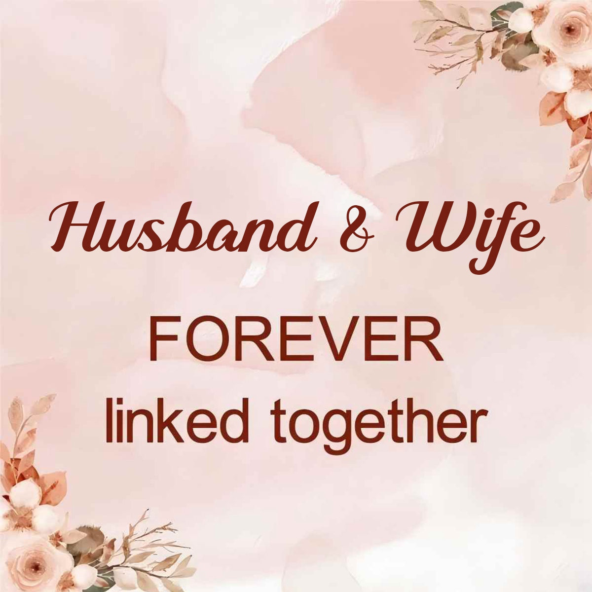 Husband & Wife Interlocking Horseshoe Buckle Necklace