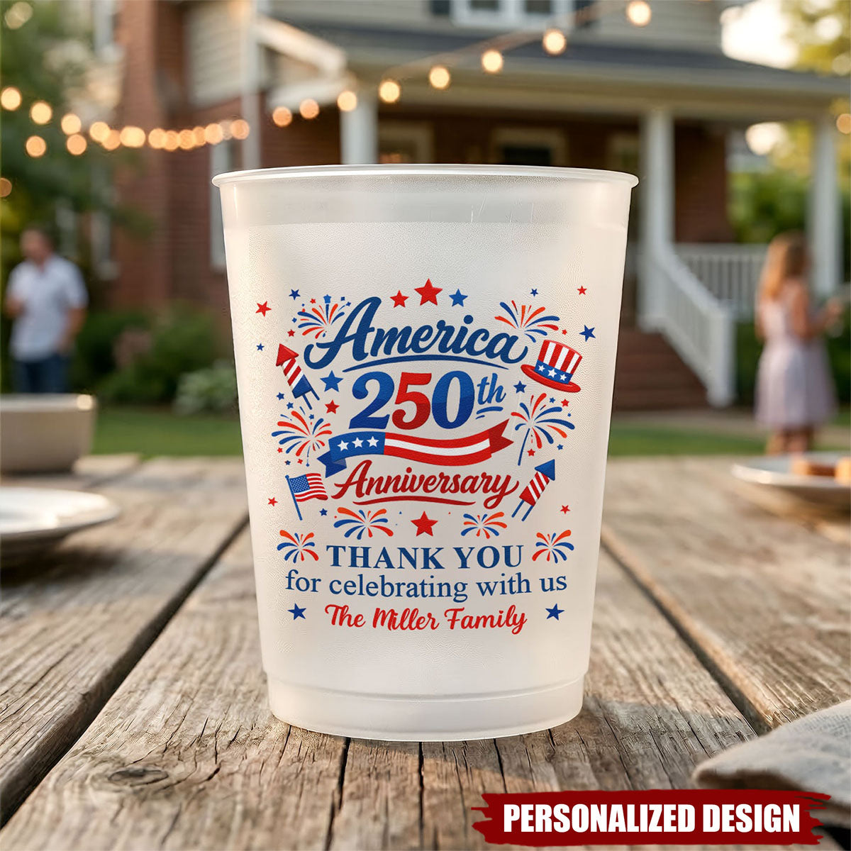 Thank You For Celebrating With Us - Personalized Cups