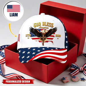 Personalized US Eagle 250 Years Of Freedom 1776 - 2026 Classic Cap
