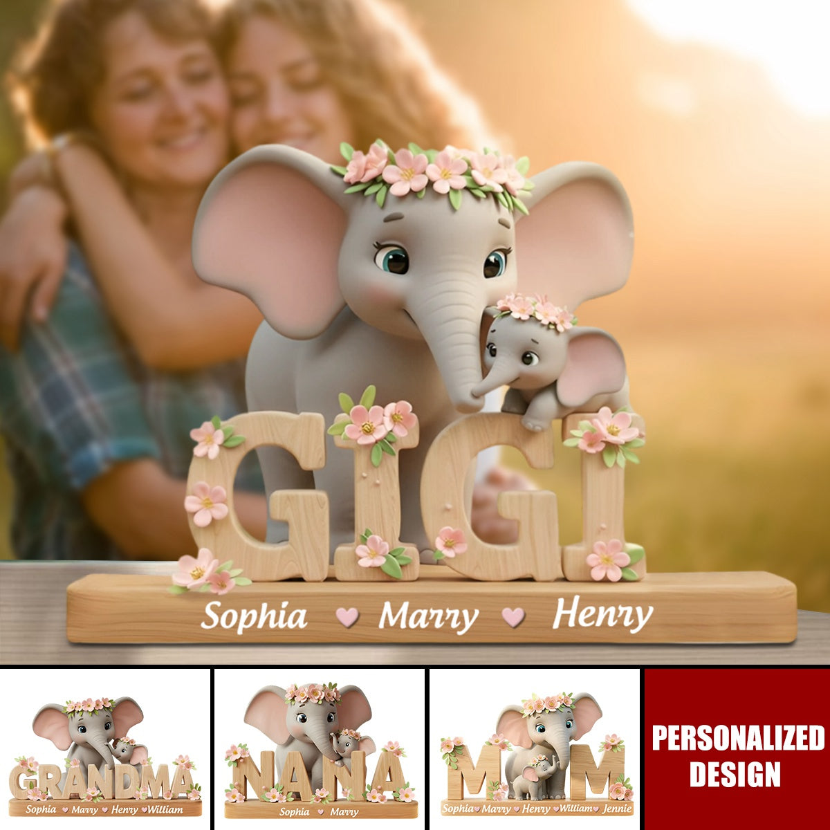 Best Mom/ Grandma Ever-Personalized Mother Plaque