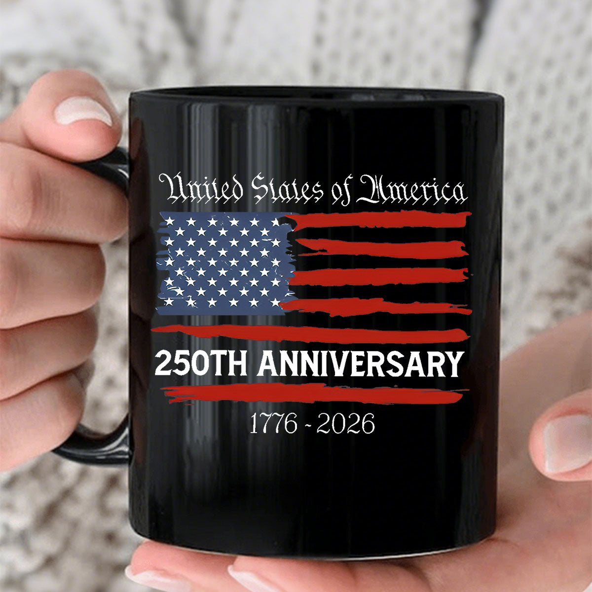 USA 250th Anniversary Patriotic Semiquincentennial Mug