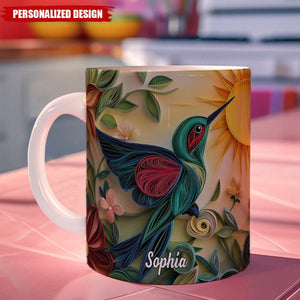 Personalized Hummingbird Mug-Memorial Gift For Family/Friends