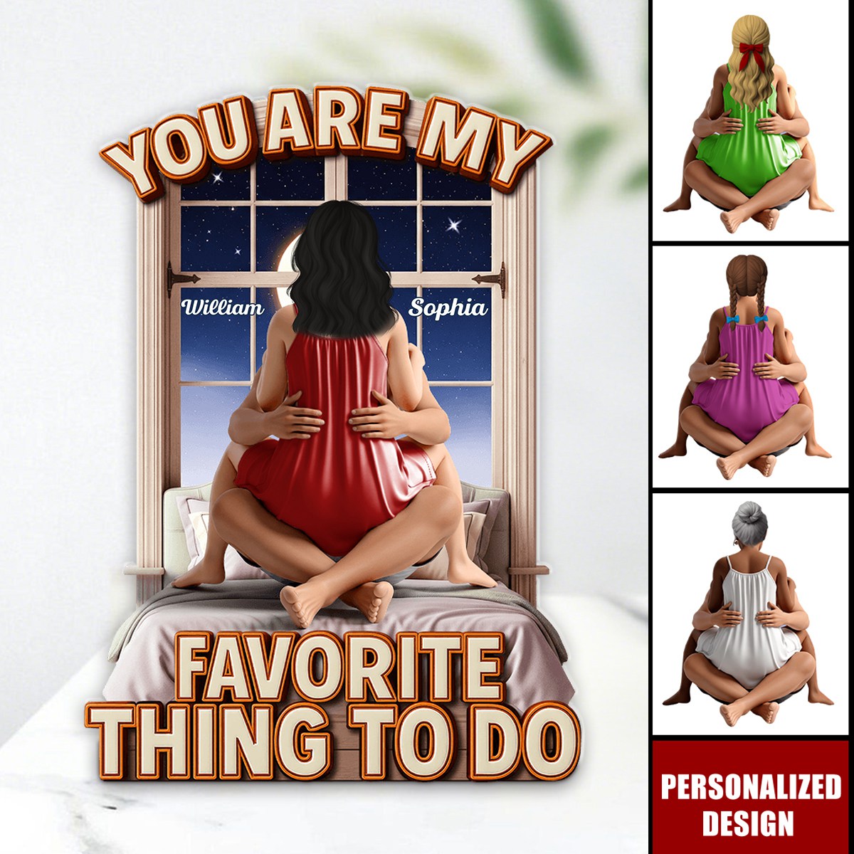 Naughty Couple Plaque-Personalized Gifts For Couple