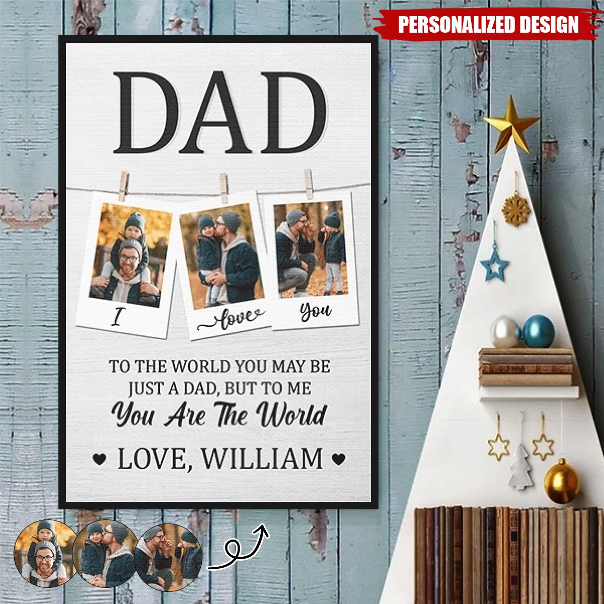 More Than Just A Dad-Personalized Vertical Poster-Gift For Dad, Grandpa