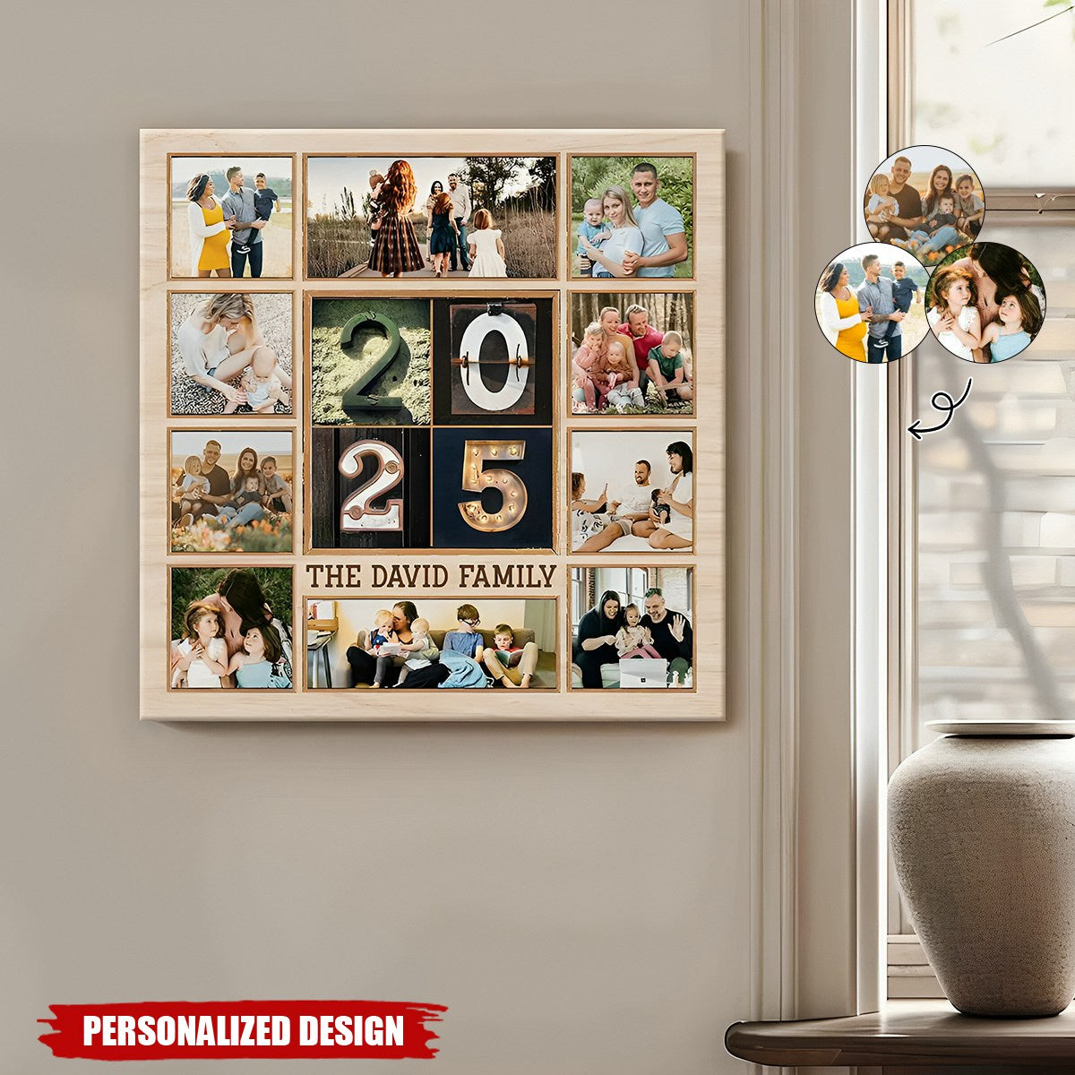 Custom Family Photo Collage Poster 2025-Family Keepsake Gifts