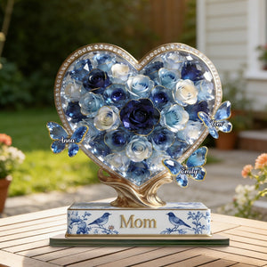 Toile De Jouy Wood Plaque - Personalized Gifts For Mothers
