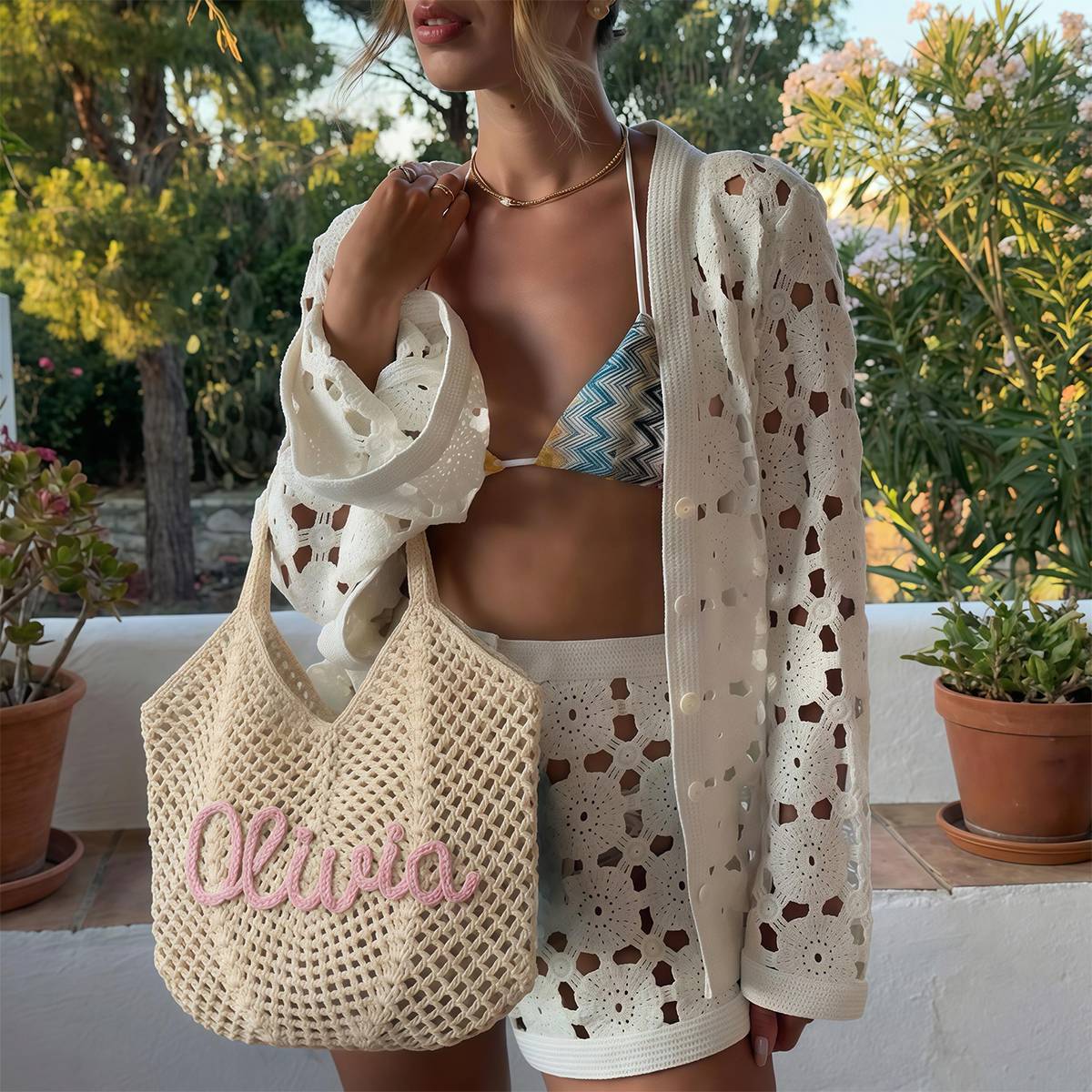Personalized Beach Tote Bags - Mothers Day Gifts, Bridesmaid Gifts