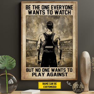 Personalized Vintage Wrestling Motivation Poster-Gift For Wrestling Lovers