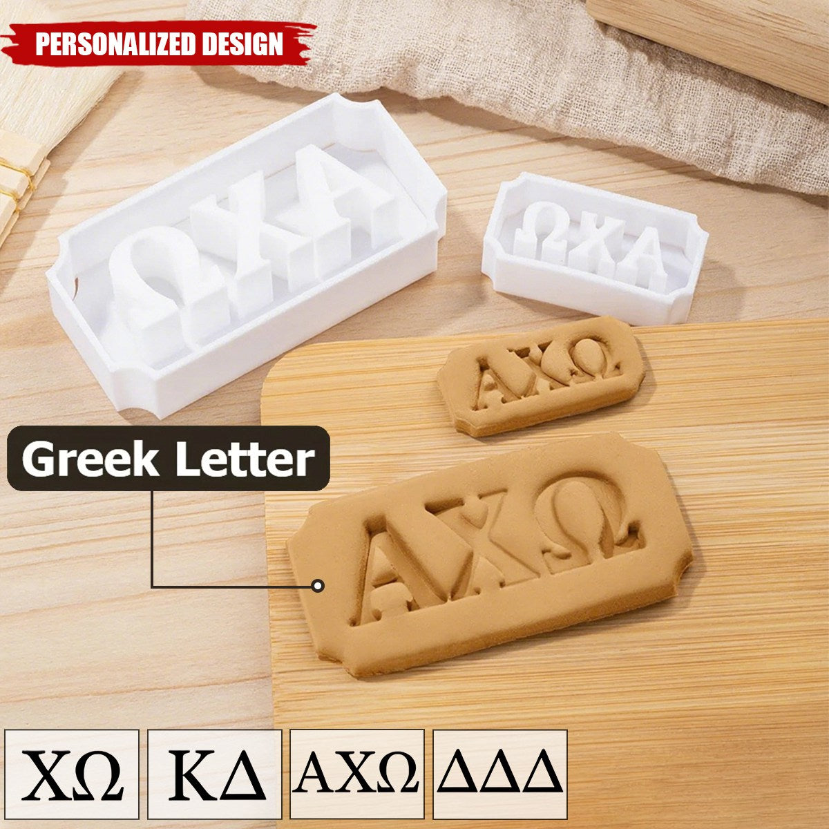 Personalized Greek Letter Cookie Cutter-Gift for Friends,DIY Baking Lover