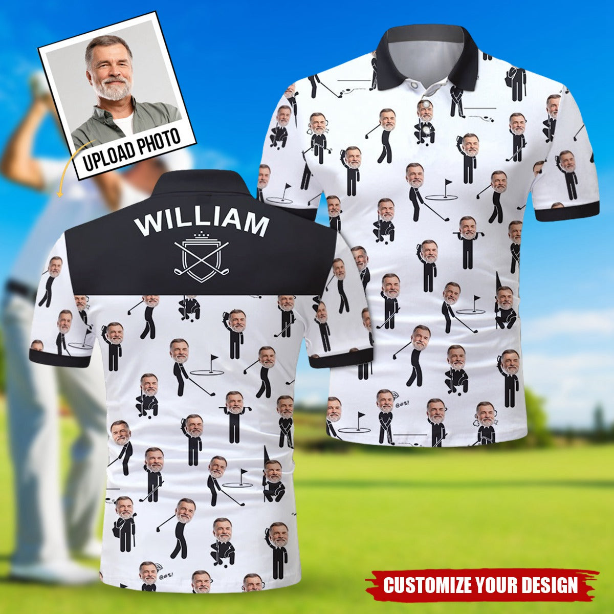 Love Being A Golfer - Personalized Golf Polo Shirt