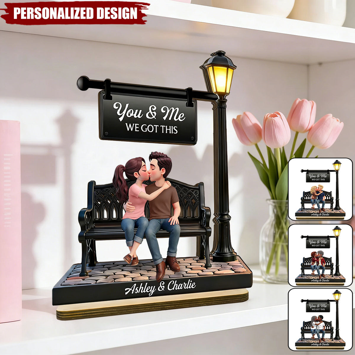 Personalized Couple Wooden Plaque-Valentine's Day Gift For Couple
