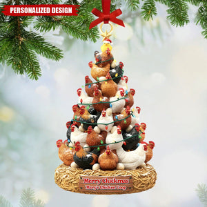 Personalized Chicken Acrylic Ornament Gifts For Chicken Lovers