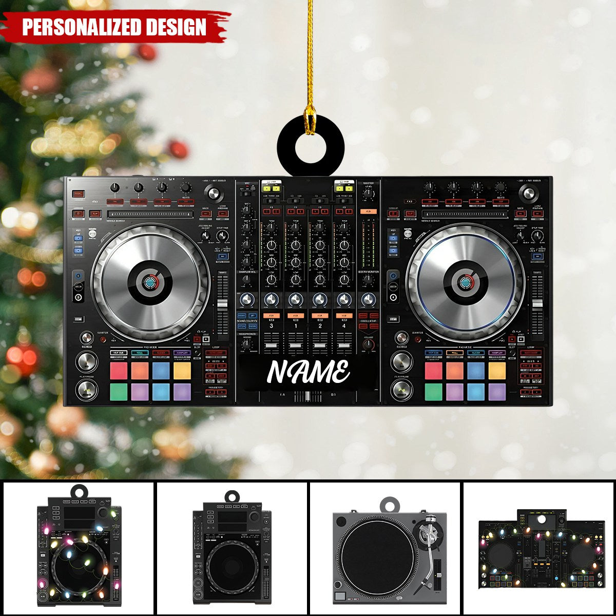 Personalized Name DJ Player Ornament-Gifts For Music Lovers-2024 New Release