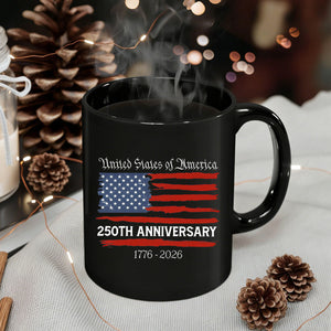 USA 250th Anniversary Patriotic Semiquincentennial Mug