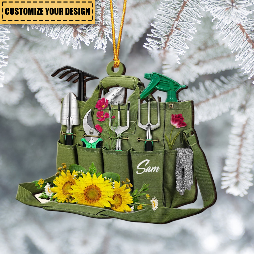 Gardening Carry Bag Custom Acrylic Car / Christmas Ornament