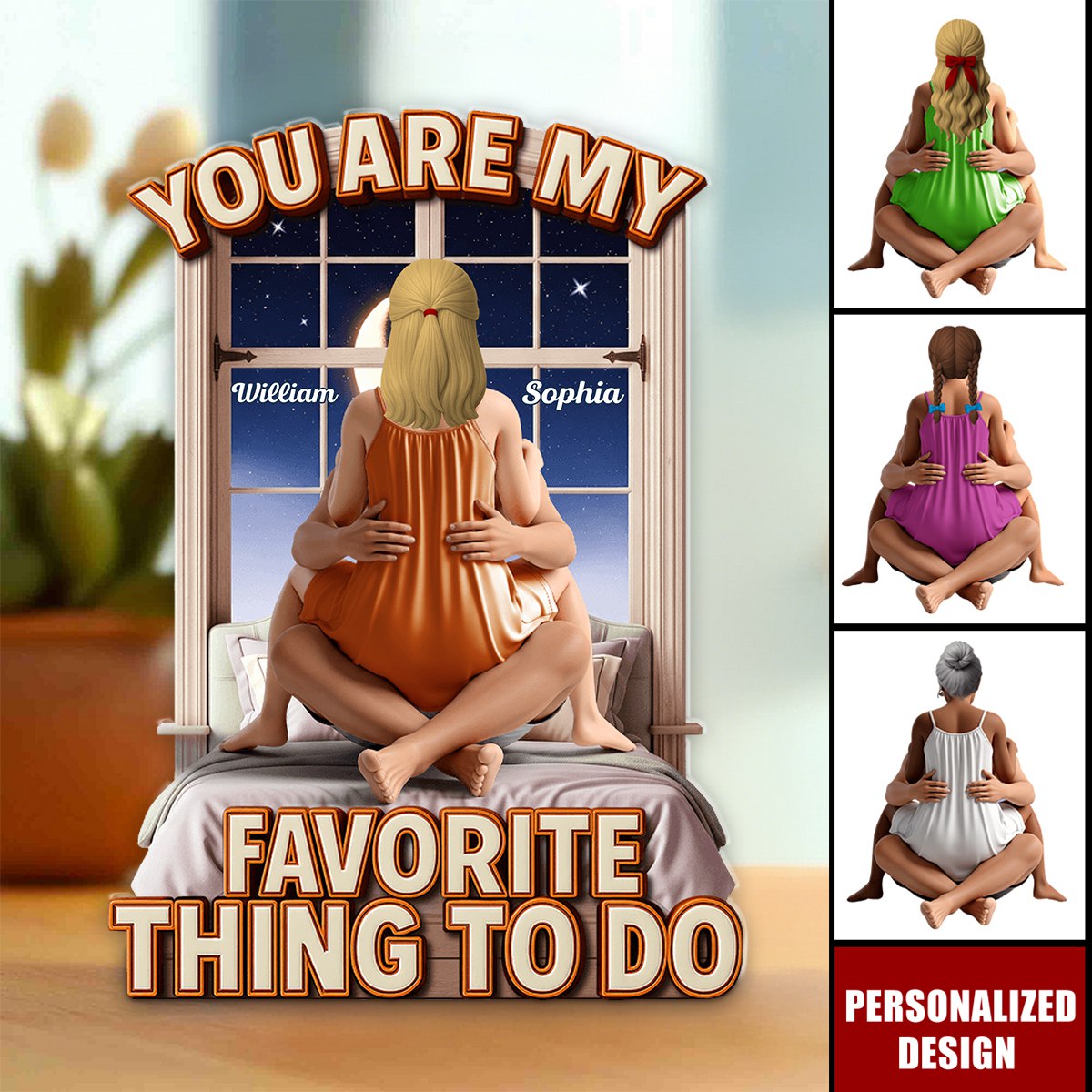 Naughty Couple Plaque-Personalized Gifts For Couple