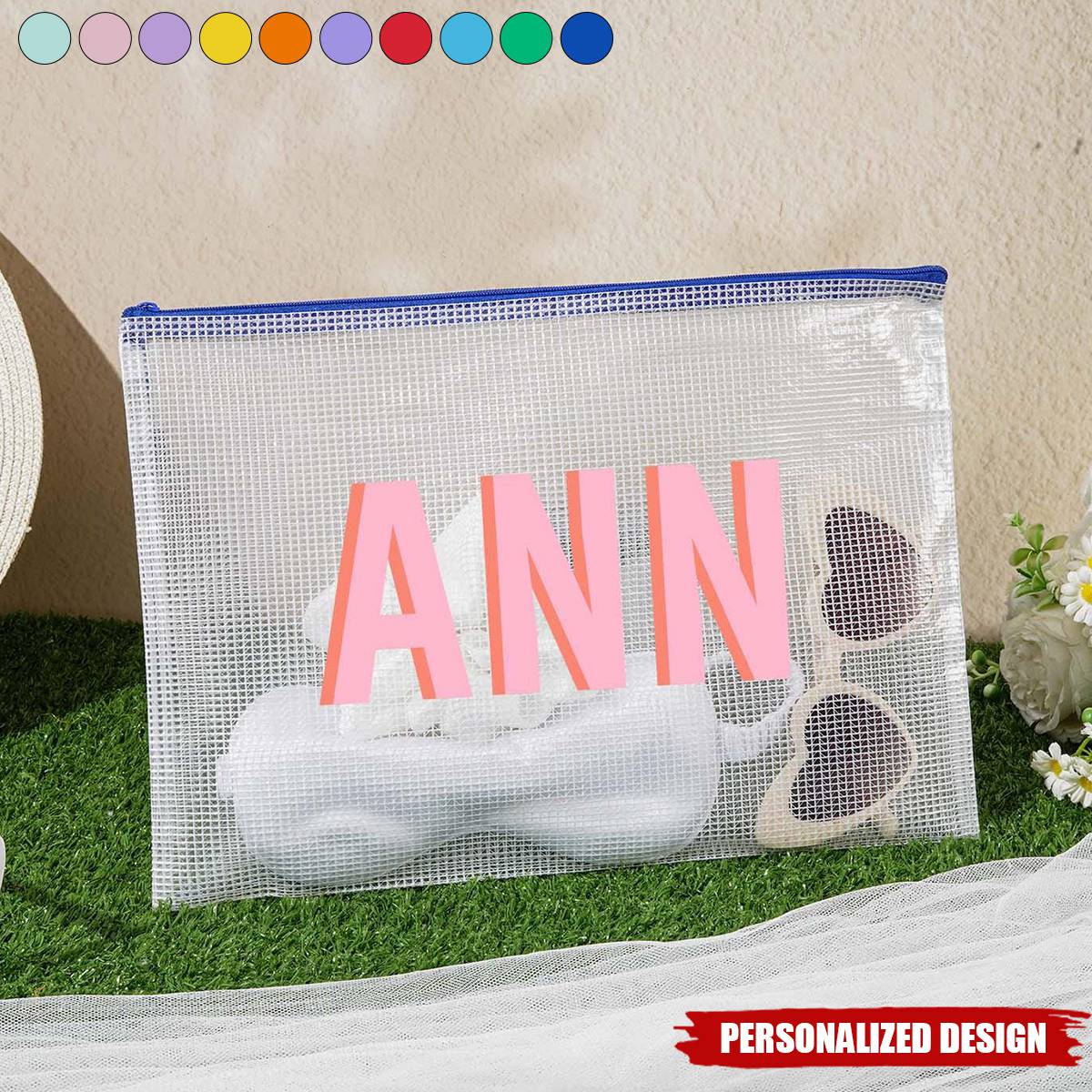 Personalized Beach Pouch/Waterproof Pool Bag-Gift For Beach Lovers