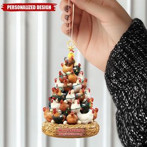 Personalized Chicken Acrylic Ornament Gifts For Chicken Lovers