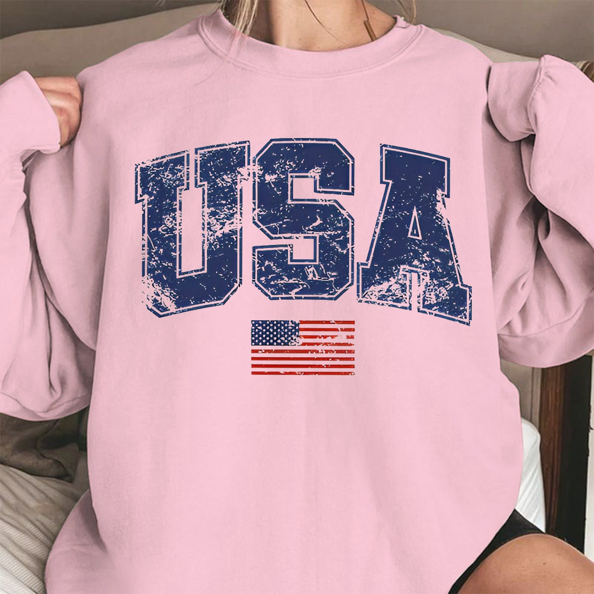 Retro USA Sweatshirt, 4th of July Sweatshirt, Patriotic Sweatshirt