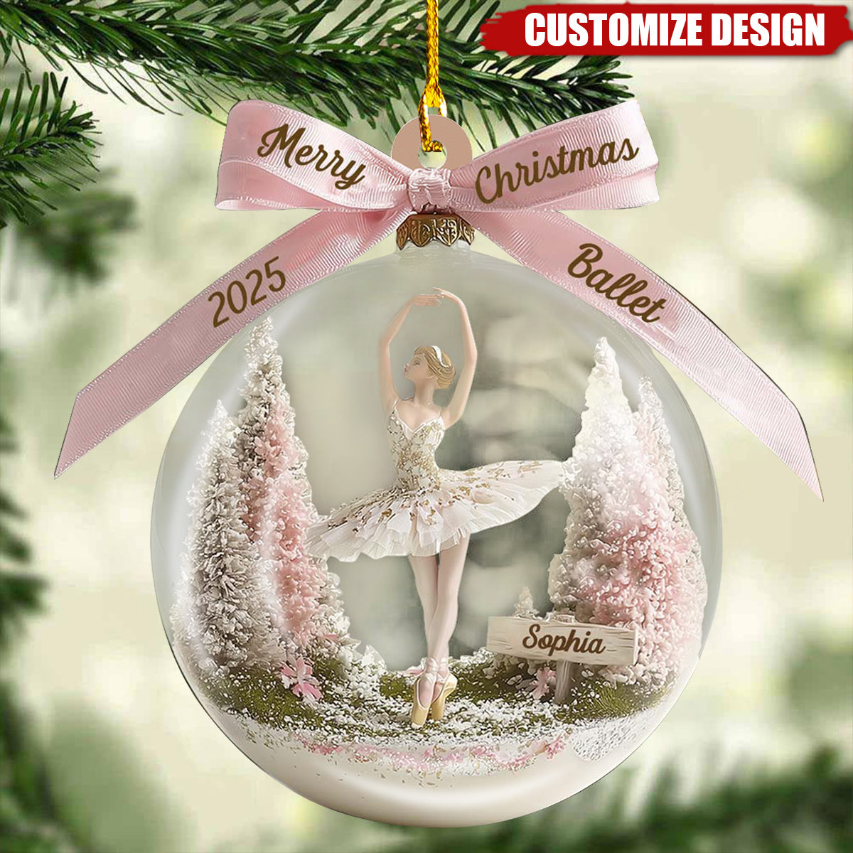 Awesome Ballet - Personalized Ballet Ornament