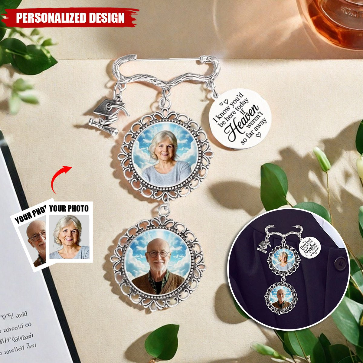 Still With Us, Always-Personalized Graduation Tassel Pin-Gift For Family Members