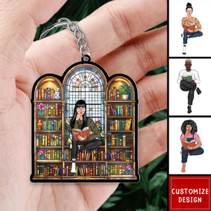 Personalized Gifts For Book Lover Acrylic Keychain