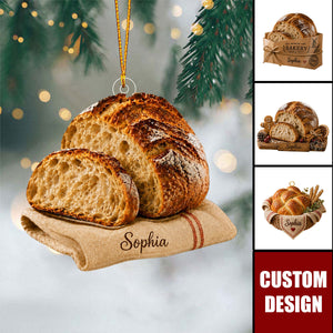 Personalized Sourdough Bread Ornament,Bakery Ornament For Grandma