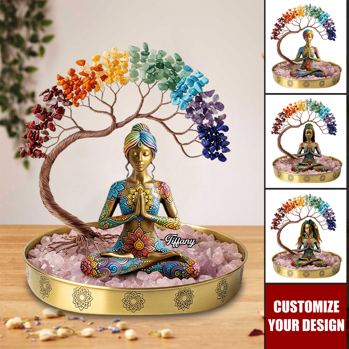 Yoga Girl Plaque - Personalized Gifts For Yoga Lovers