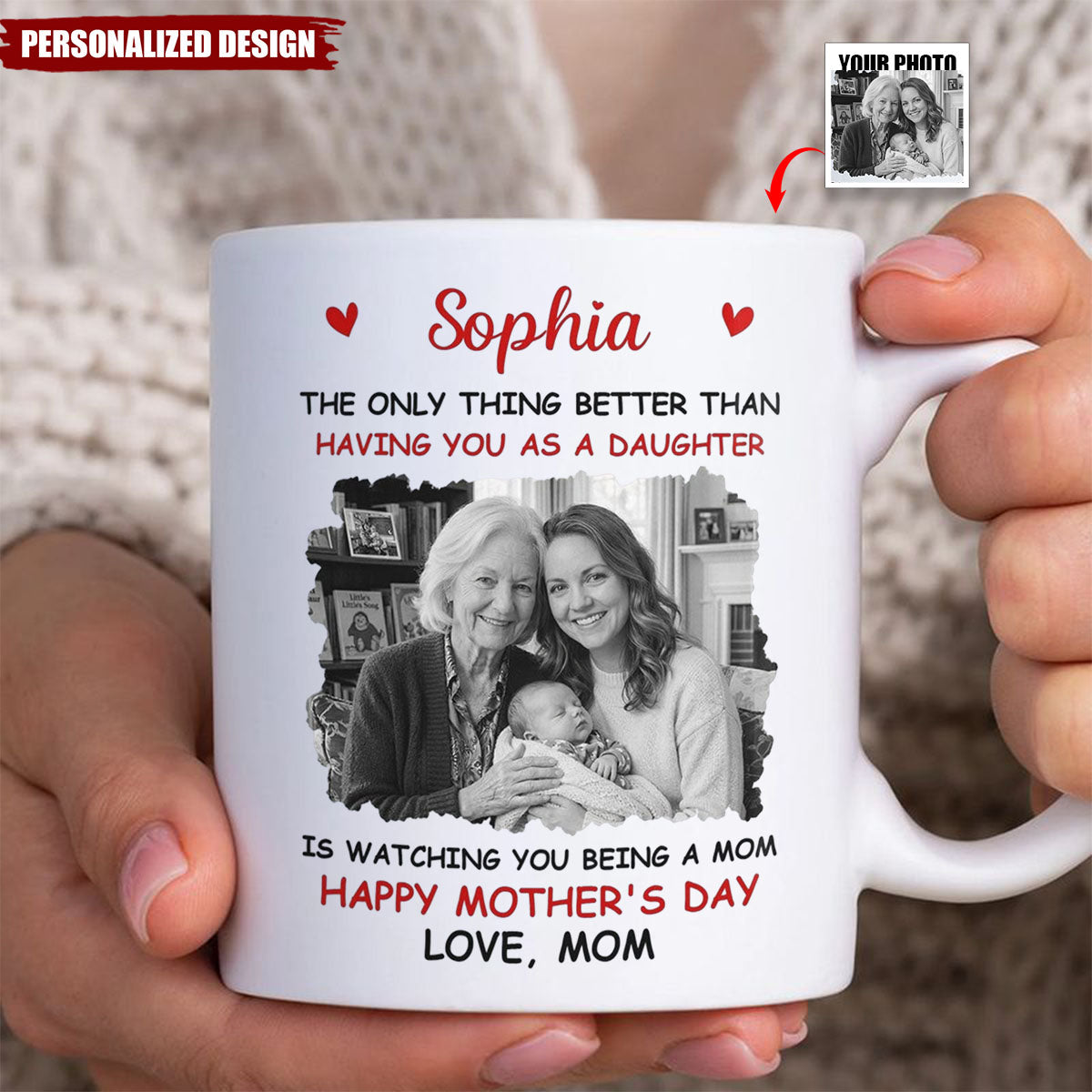 Personalized Mom/DadMug-Gift For Son, Daughter