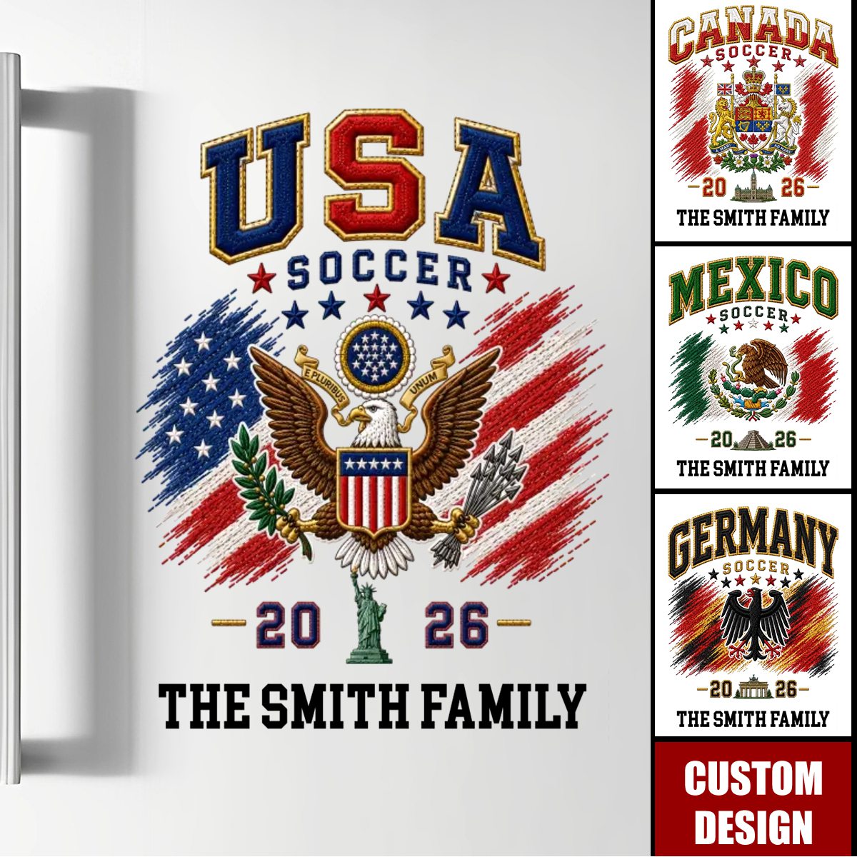 Personalized International Soccer Tournament Party Decal Sticker - Gifts For Soccer Lovers