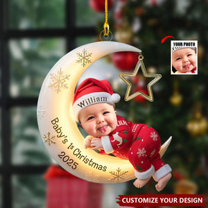 Baby's First Christmas Personalized Acrylic Photo Ornament