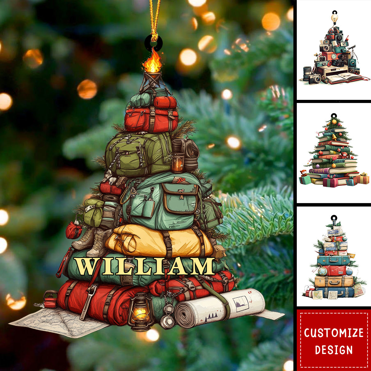 Personalized Tree Acrylic Ornament - 2024 New Release