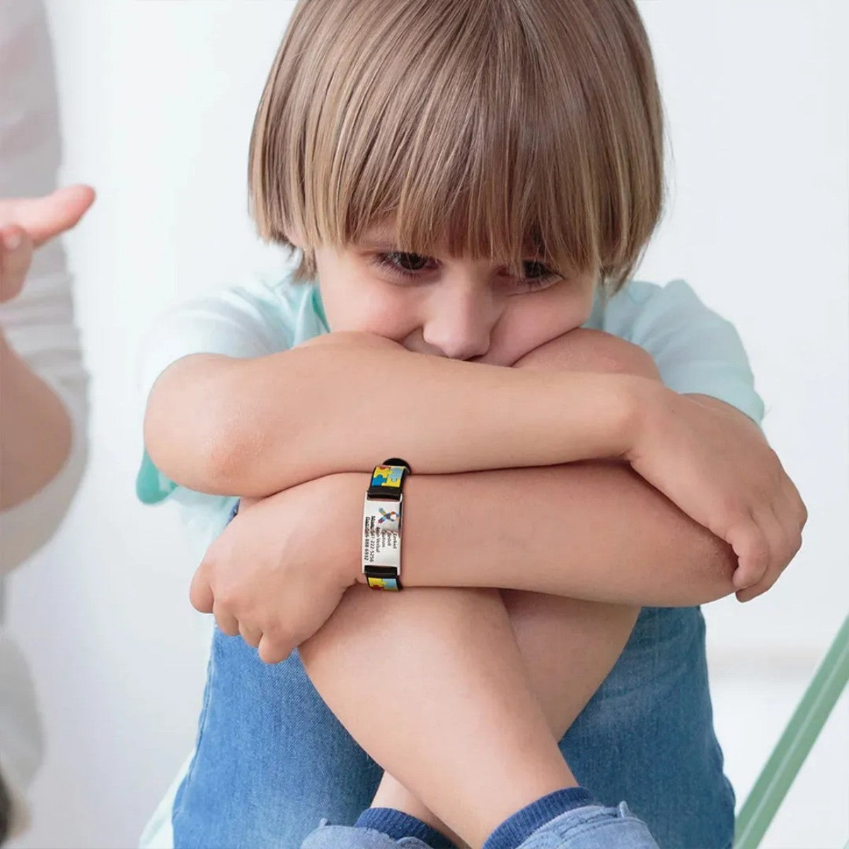 Autism Awareness-Customized info wristbands for autistic children