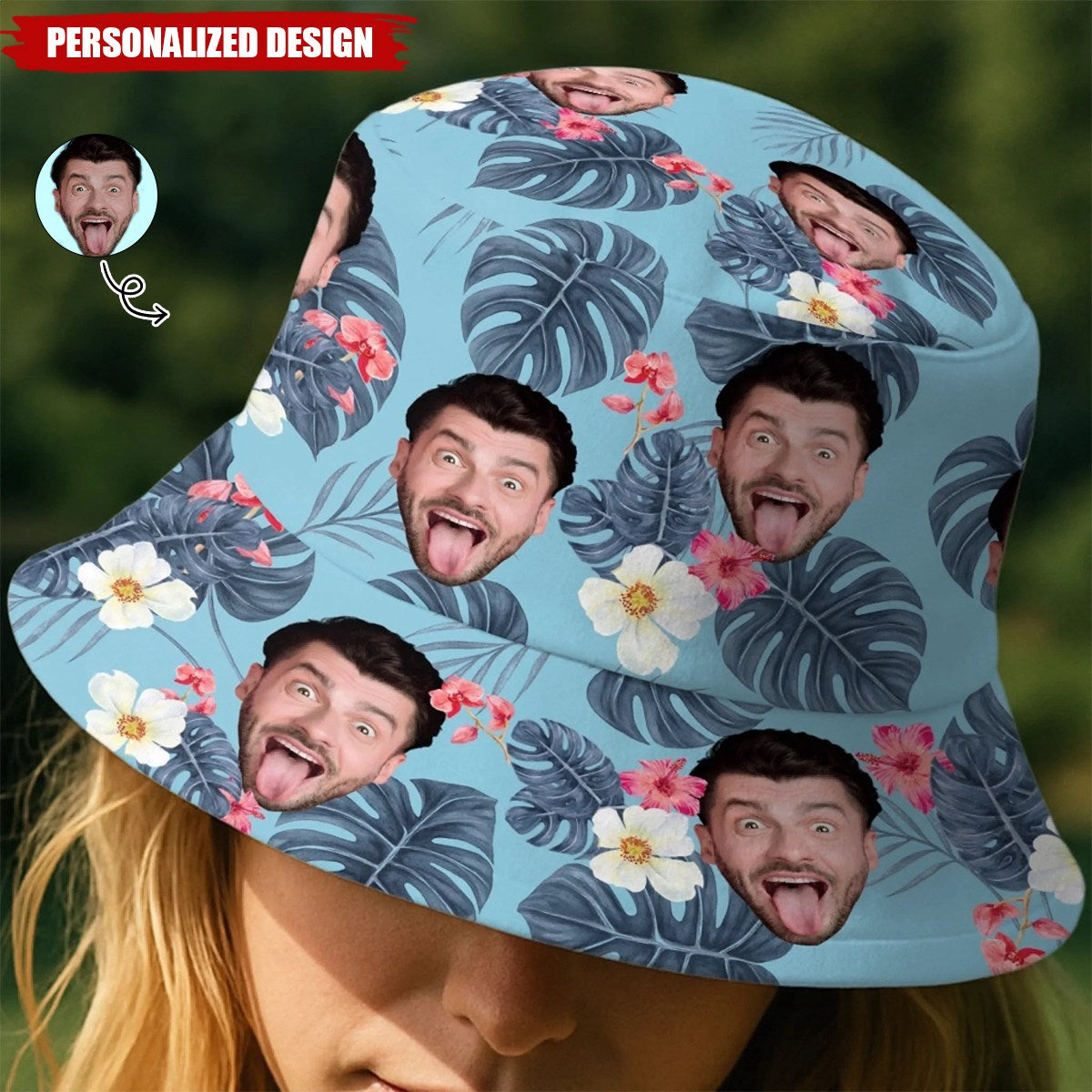 Custom Photo Vacation Mode, Activated-Personalized Bucket Hat-Gift For Family Members