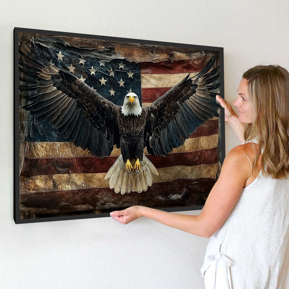 July 4th Eagle Poster-Gift For Christians, Eagle Lovers