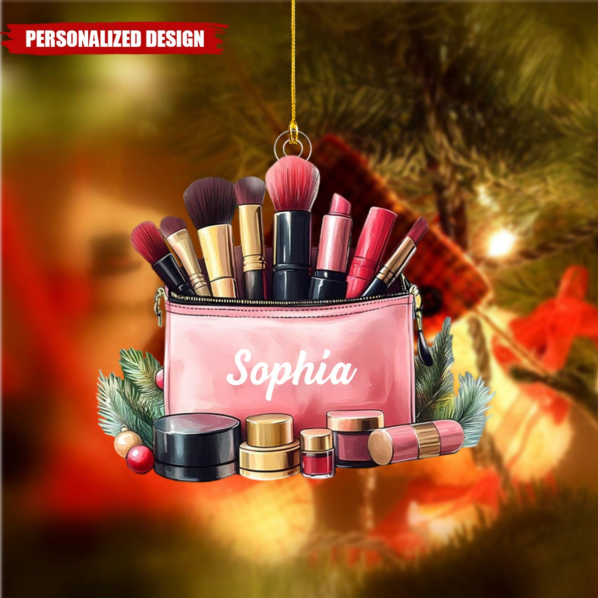 Personalized Makeup Ornament-Gift for Makeup Artist Teen Girl-2024 New Release