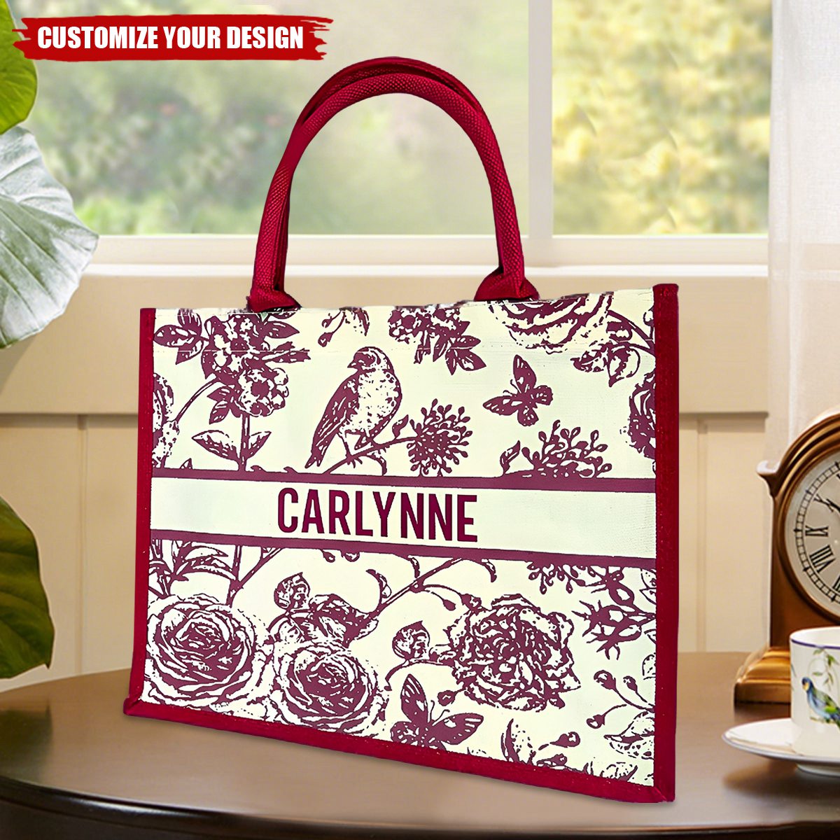 Personalized Name Canvas Tote Bags, Gift for Her | Wedding Favors | Bridesmaid Gift
