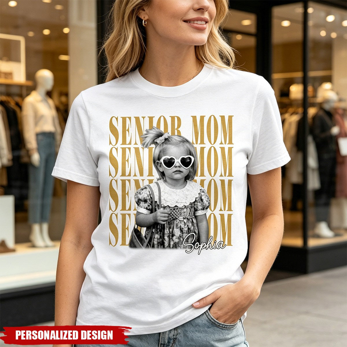 Vintage Photo And Year Senior - Personalized Shirt