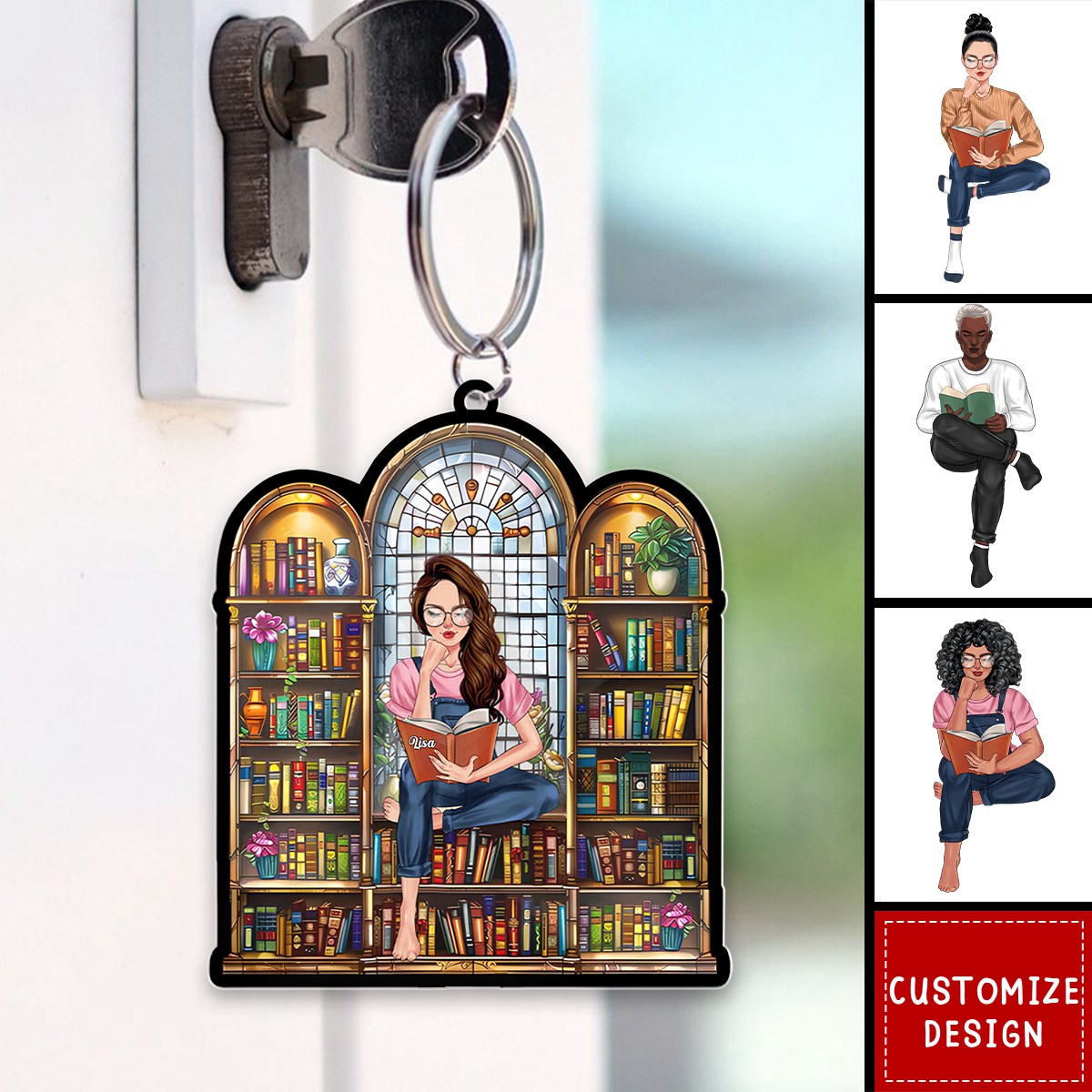 Personalized Gifts For Book Lover Acrylic Keychain