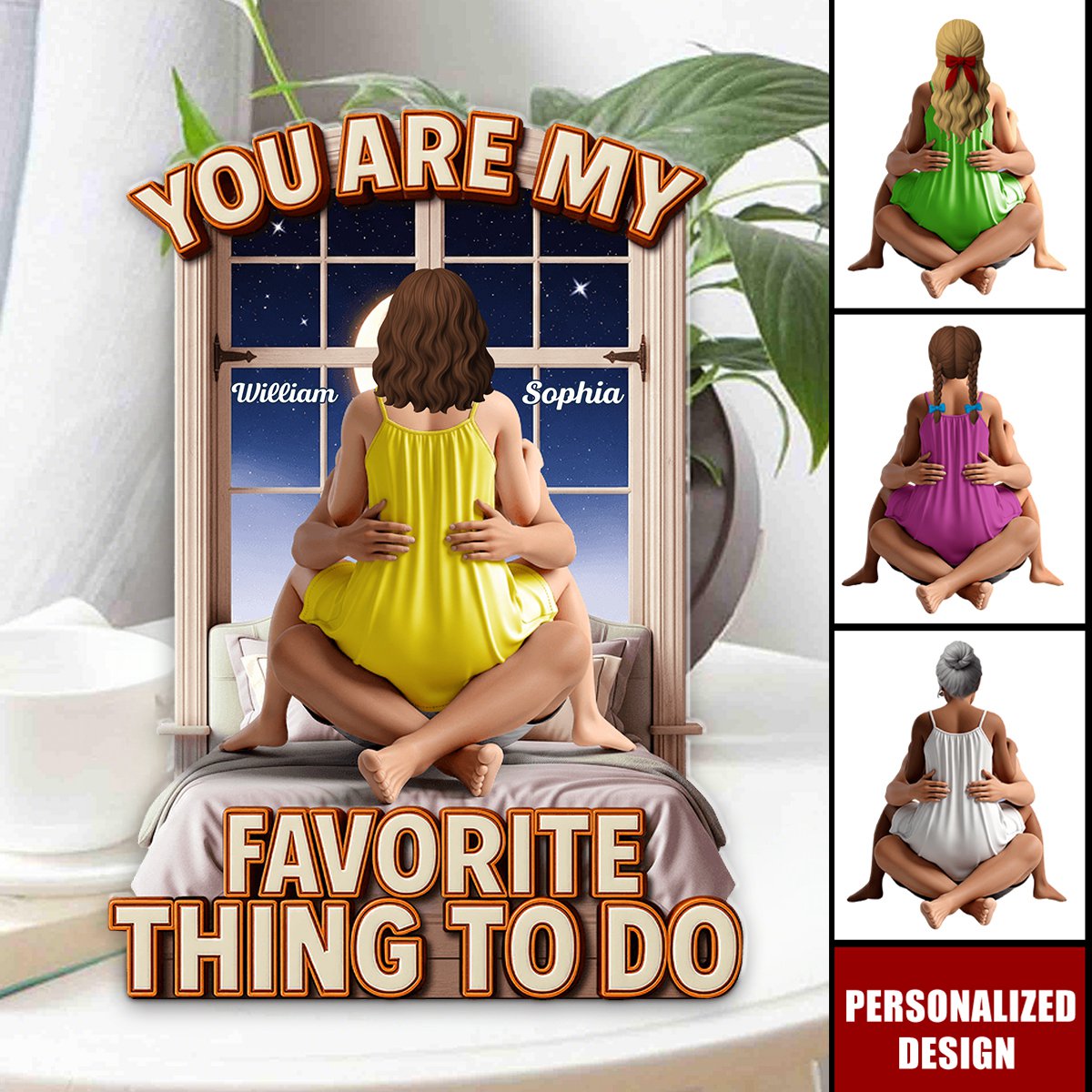 Naughty Couple Plaque-Personalized Gifts For Couple