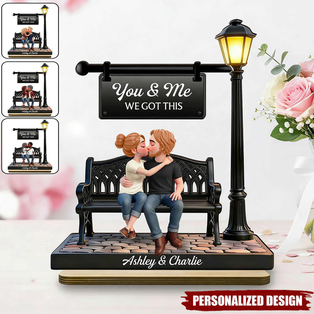 Personalized Couple Wooden Plaque-Valentine's Day Gift For Couple