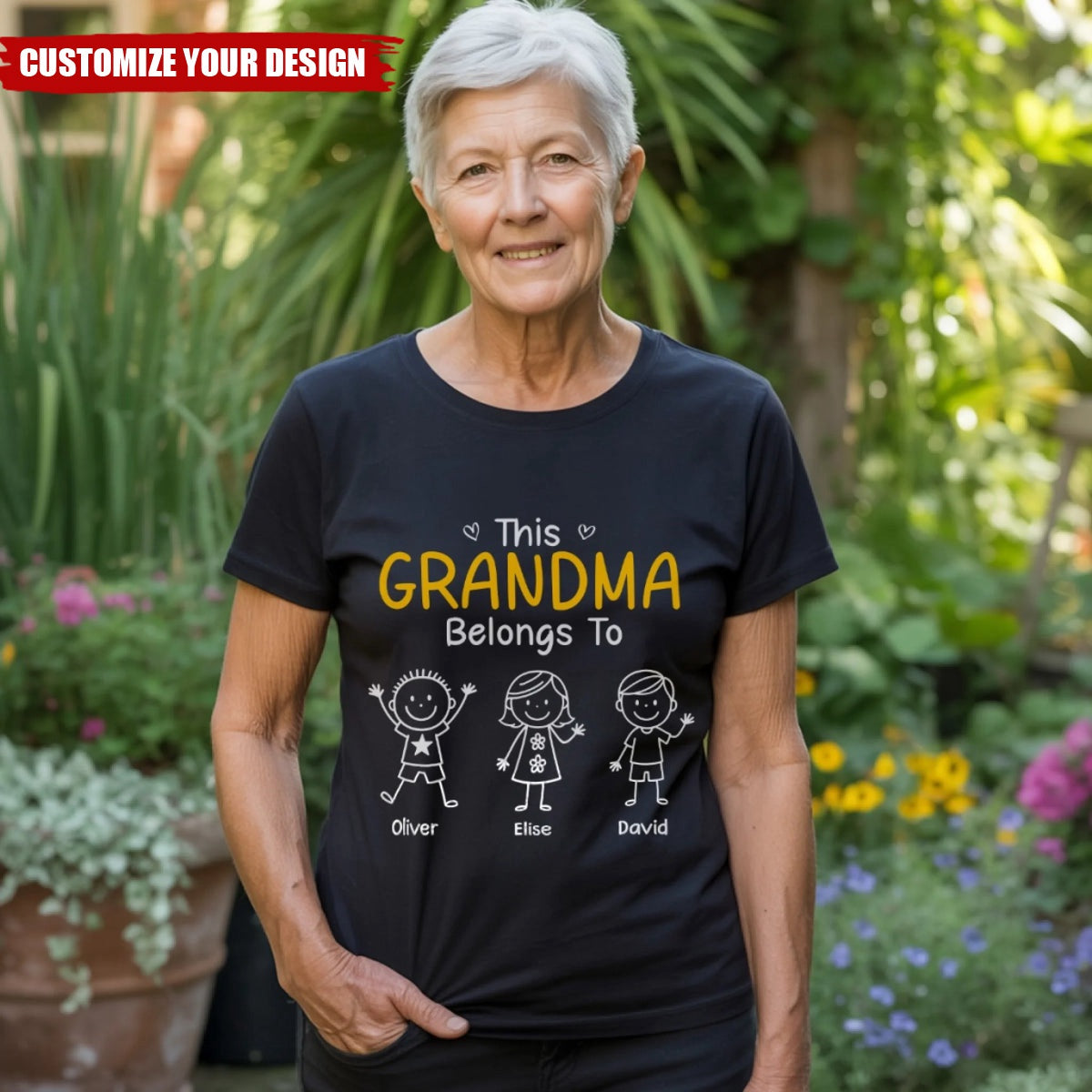 Custom Premium T-shirt - Personalized Birthday Gifts For Dad, Grandpa - Promoted To Grandpa