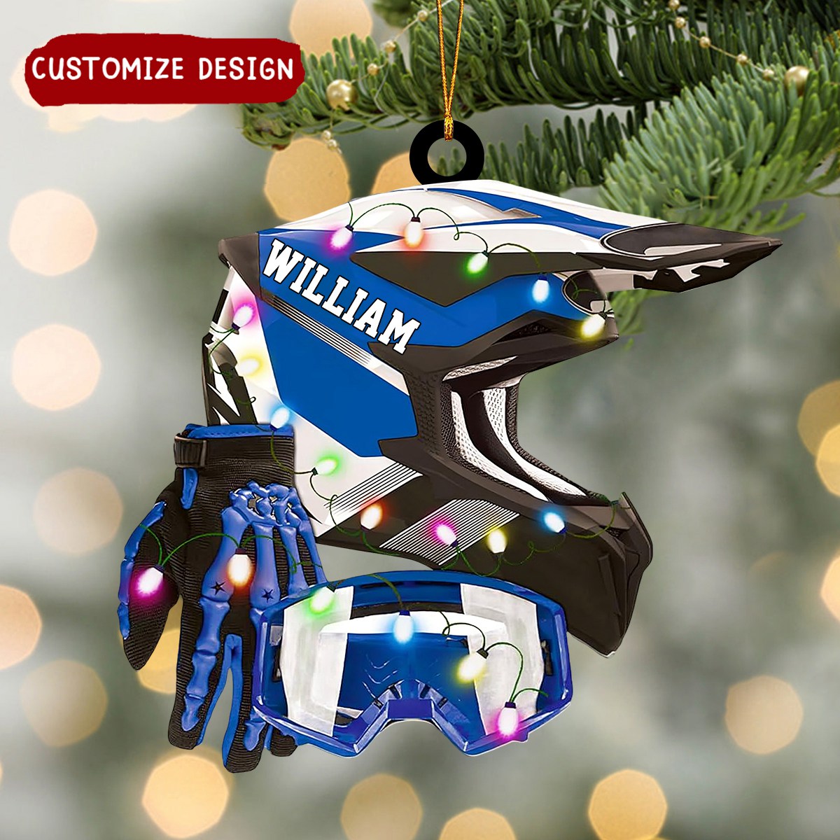 2024 New Release Personalized Dirt Bike Christmas Ornament Gift For Racing Lover