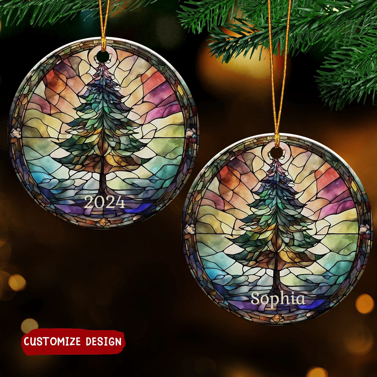 2024 New Release - 🎅🎄Christmas Tree Personalized Ceramic Ornament