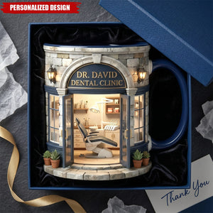 Personalized Dental Clinic Mug-Dentist Appreciation Gift