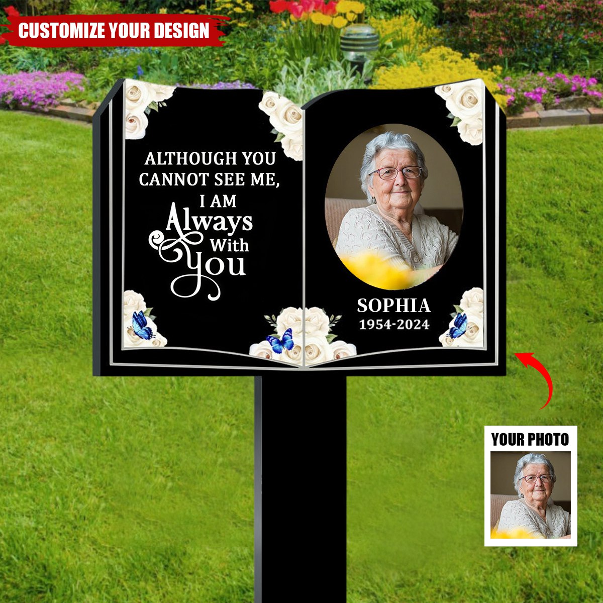 Because Someone We Love Is In Heaven - Personalized Custom Acrylic Garden Stake